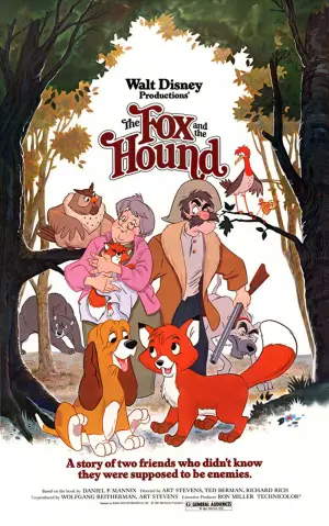 1981 The Fox and The hound movie poster