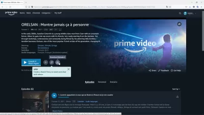 10 Best Legal Streaming Services - Netflix Platform, And Others : Orelsan Documentary “Montre Jamais Ca A Personne” accessible and downloadable legally for free on Amazon Prime Video with their one month trial